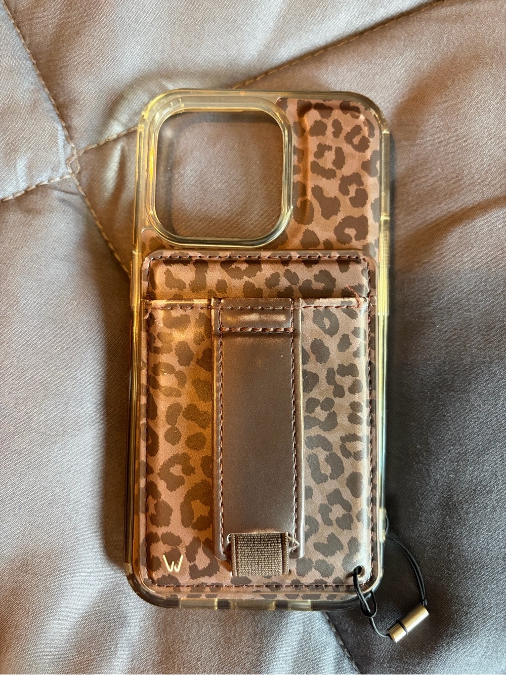 Walli Leopard Print Phone Case w removable magnetic wallet. Used good condition.